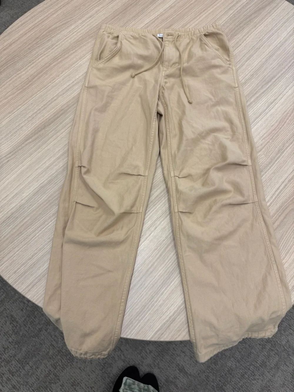 TNA Beige Drawstring Cargo Pants - Picture 3 of 7